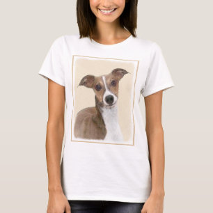 Italian Greyhound Painting - Cute Original Dog Art T-Shirt