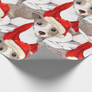 Italian Greyhound Patterned Christmas Wrapping Paper