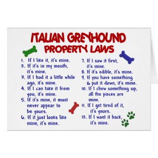ITALIAN GREYHOUND Property Laws