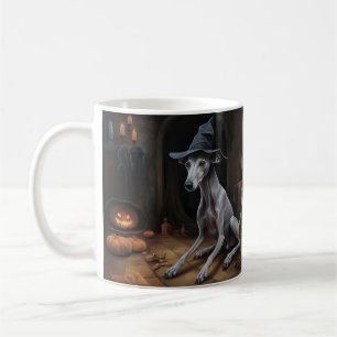 Italian Greyhound Pumpkins Halloween Scary Coffee Mug