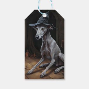 Italian Greyhound Pumpkins Halloween Scary Gift Tags