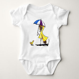 Italian Greyhound Raincoat Baby Bodysuit