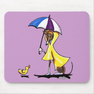 Italian Greyhound Raincoat Mouse Mat