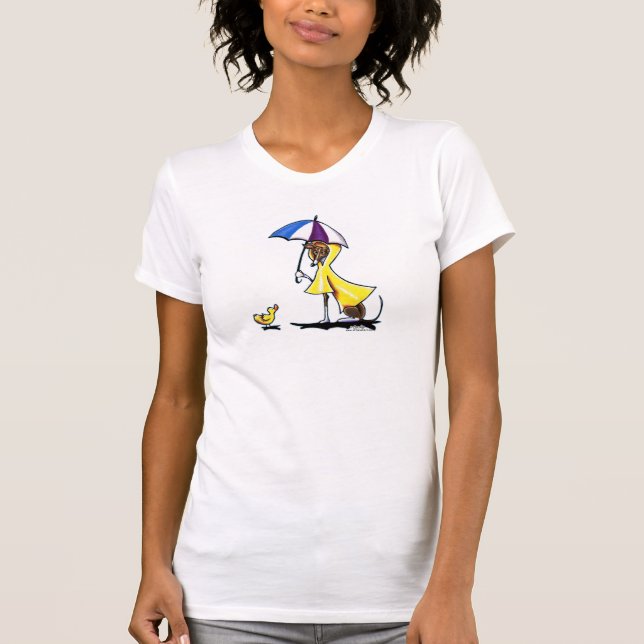 Italian Greyhound Raincoat T-Shirt (Front)