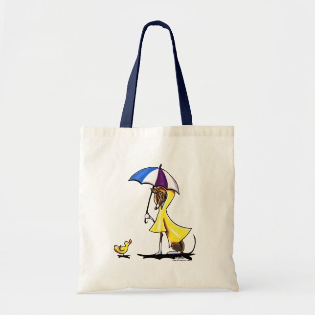 Italian Greyhound Raincoat Tote Bag (Front)
