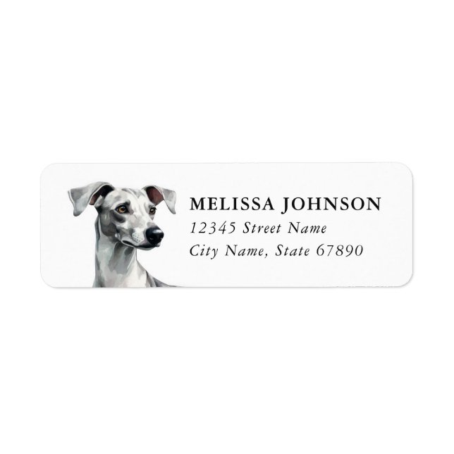 Italian Greyhound Return Address Labels (Front)