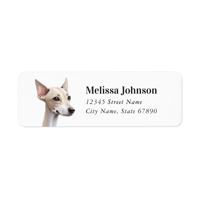 Italian Greyhound Return Address Labels (Front)