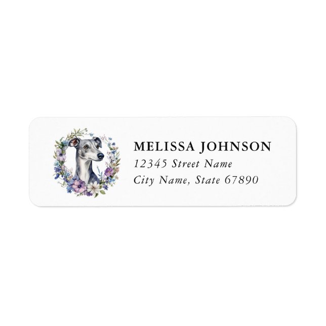 Italian Greyhound Return Address Labels (Front)