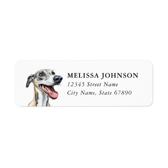 Italian Greyhound Return Address Labels (Front)