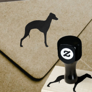 Italian Greyhound Silhouette Rubber Stamp