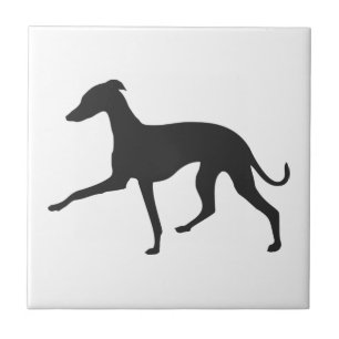 Italian Greyhound Silhouette Tile
