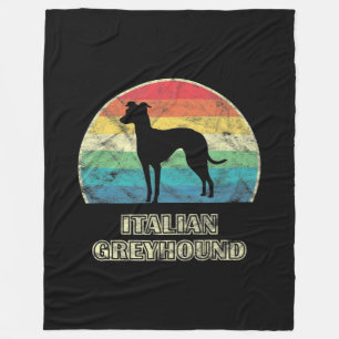 italian greyhound style dog fleece blanket