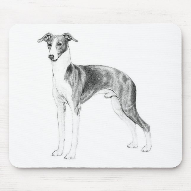 Italian Greyhound Style Mouse Mat (Front)