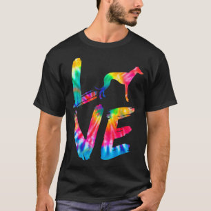 Italian Greyhound Tie Dye Love Dog Mum Dad T-Shirt