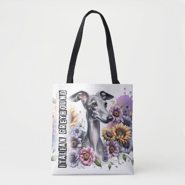 Italian Greyhound Tote Bag (Front)