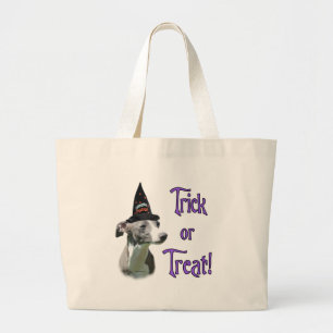 Italian Greyhound Trick Large Tote Bag