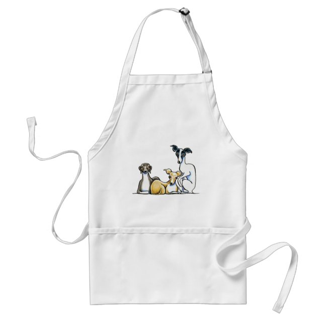 Italian Greyhound Trio Standard Apron (Front)