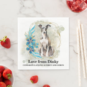 Italian Greyhound Wedding Napkins With Dogs Photo