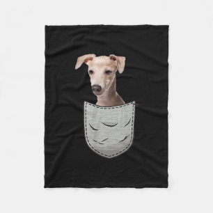 Italian Greyhound Whippet Chest Pocket For Dog Own Fleece Blanket