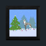 Italian Greyhound Whippet Decorating Christmas Tre Gift Box<br><div class="desc">Iggy or Italian Greyhound dog breed silhouette Christmas design. This silhouette can also represent Greyhound, Whippet, American Staghound, Caravan, Cretan, English Greyhound, Mudhol, Karwani, Lahori Pashmi, Pisuri Hound, Petit Levrier Italiane, Piccolo Levriero Italiano, Italienisches Windspiel, Galgo Italiano, Galgo, Polish Greyhound, Chart Polski, Polish Sighthound, Polish Coursing Dog, Snap Dog, mix,...</div>