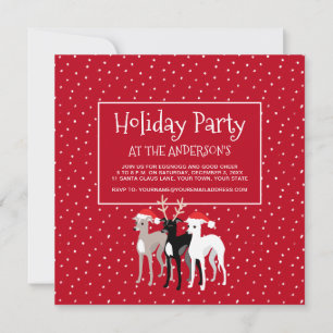 Italian Greyhounds Holiday Party Christmas