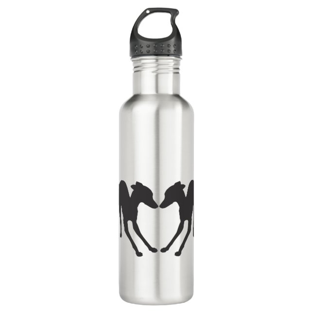 Italian Greyhounds Playful IGs 710 Ml Water Bottle (Front)