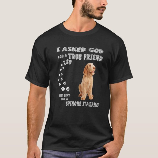 Italian Griffon Dog Mum Bracco Spinoso Dad, Spinon T-Shirt (Front)