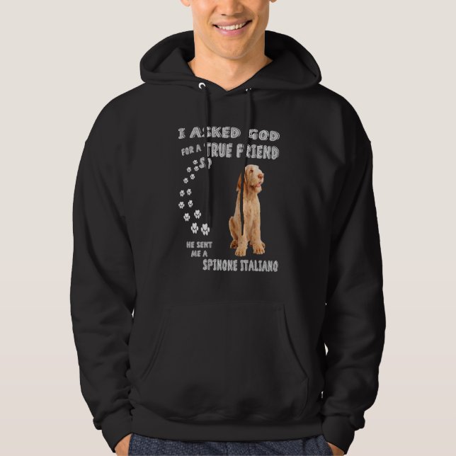 Italian Griffon Dog Mum Bracco Spinoso Dad Spinone Hoodie (Front)