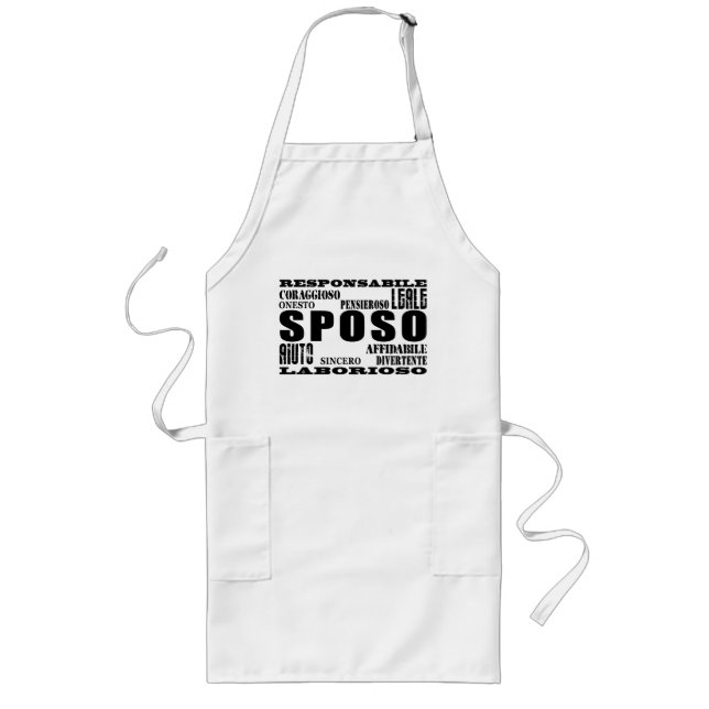 Italian Grooms : Qualities Long Apron (Front)