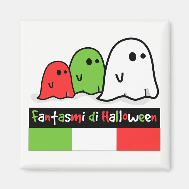 Italian Halloween Ghosts, Fantasmi di Halloween Magnet (Front)