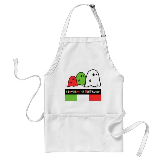 Italian Halloween Ghosts, Fantasmi di Halloween Standard Apron (Front)