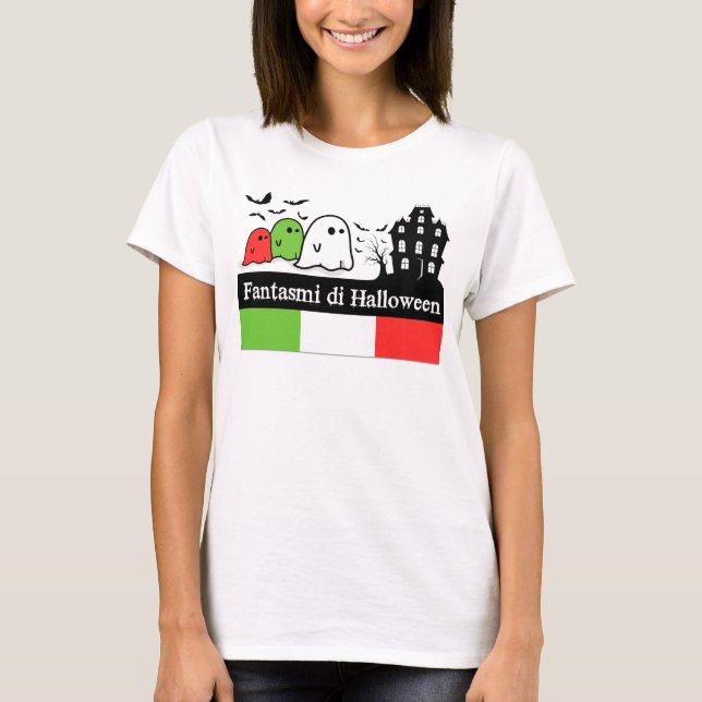 Italian Halloween Ghosts, Fantasmi di Halloween T-Shirt (Front)