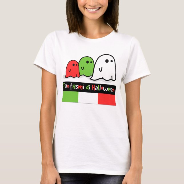 Italian Halloween Ghosts, Fantasmi di Halloween T-Shirt (Front)
