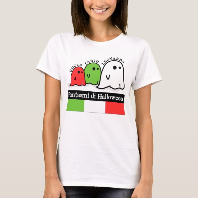 Italian Halloween Ghosts, Fantasmi di Halloween T-Shirt (Front)