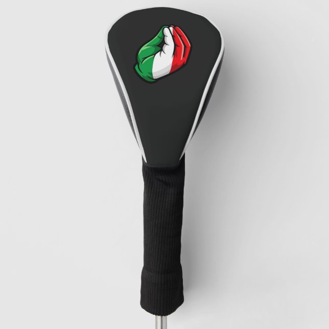Italian Hand Gesture Golf Cover (Front)