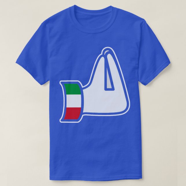 Italian Hand Gesture Italia Italy Italiano T-Shirt (Design Front)