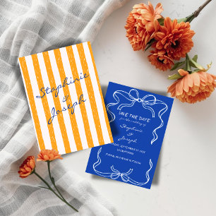 Italian Hand Written Painted save the date Invitation