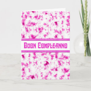 Italian Happy Birthday-Buon Compleanno -Cherry Card
