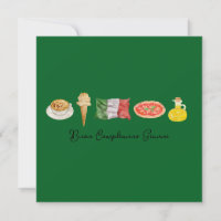 Italian Happy Birthday Card, Buon Compleanno Card,