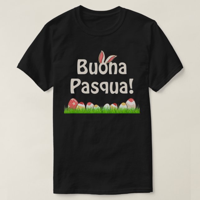 Italian Happy Easter Italy Easter Buona Pasqua  T-Shirt (Design Front)