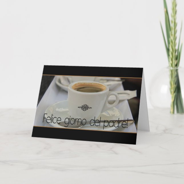 Italian Happy Father's day Card (Front)