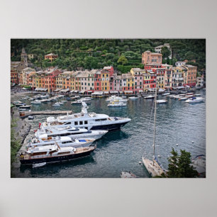 Italian Harbour Village - Portofino Poster