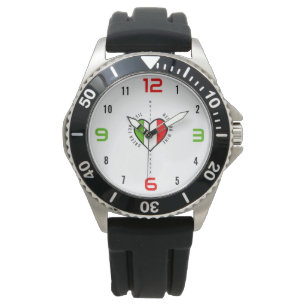 Italian Heart Patriotic Watch
