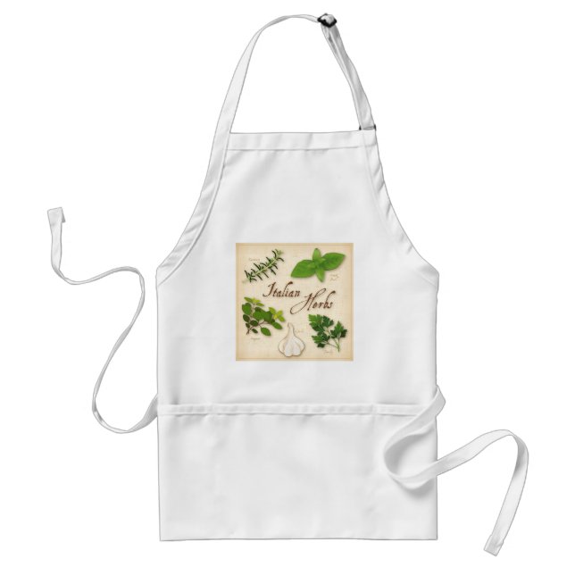 Italian Herbs, Basil, Oregano, Parsley, Garlic Standard Apron (Front)