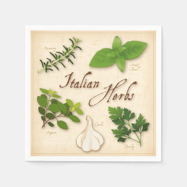 Italian Herbs Napkins (Front)