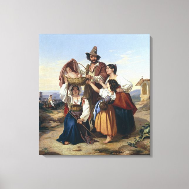 Italian Herdsman, 1835 Canvas Print (Front)