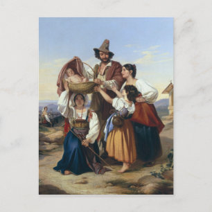 Italian Herdsman, 1835 Postcard