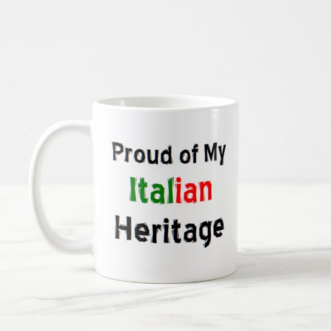 italian heritage coffee mug (Left)