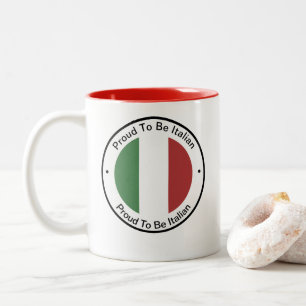 Italian Heritage Colours Italy Promotional Two-Tone Coffee Mug
