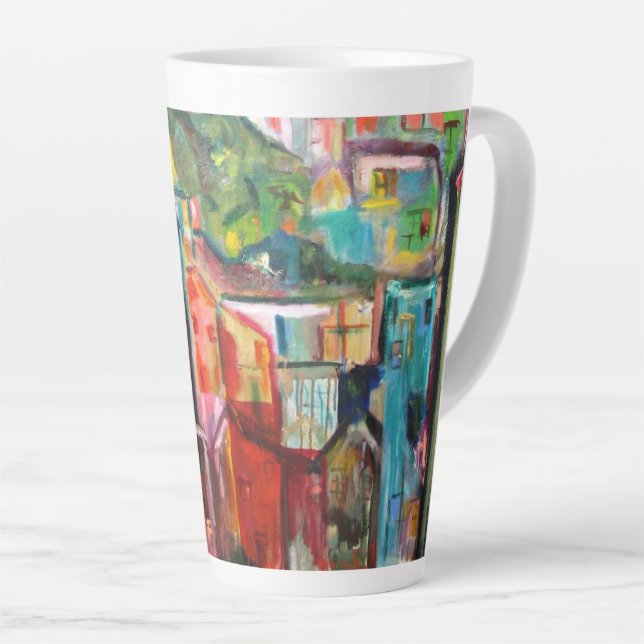 Italian Hillside Latte Mug (Right Angle)